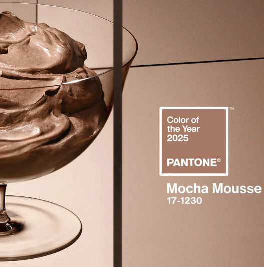 The Colour of the Year 2025 Pantone Mocha Mousse KellyOnTech