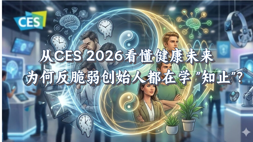 从 CES2026 看懂健康未来：为何反脆弱创始人都在学 “知止” KellyOnTech Mans International