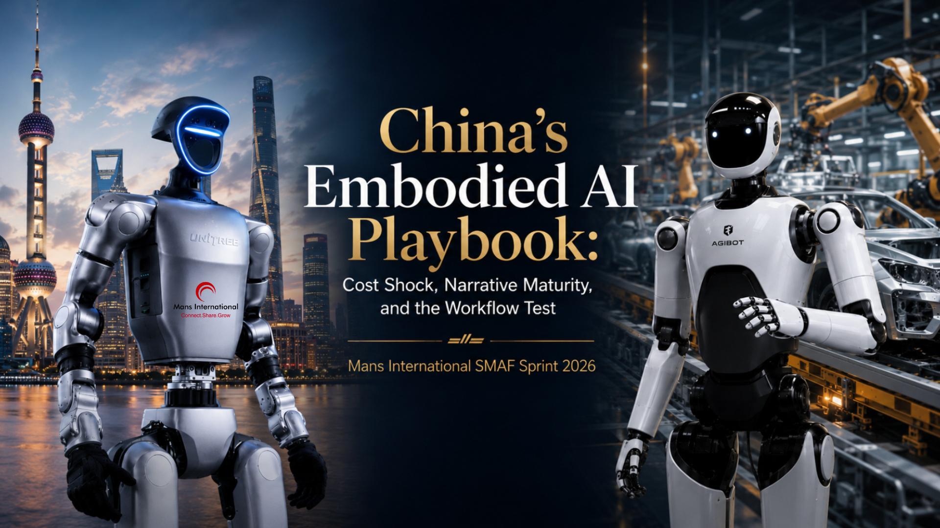 China’s Embodied AI Playbook: Cost Shock, Narrative Maturity, and the Workflow Test Mans International SMAF Sprint