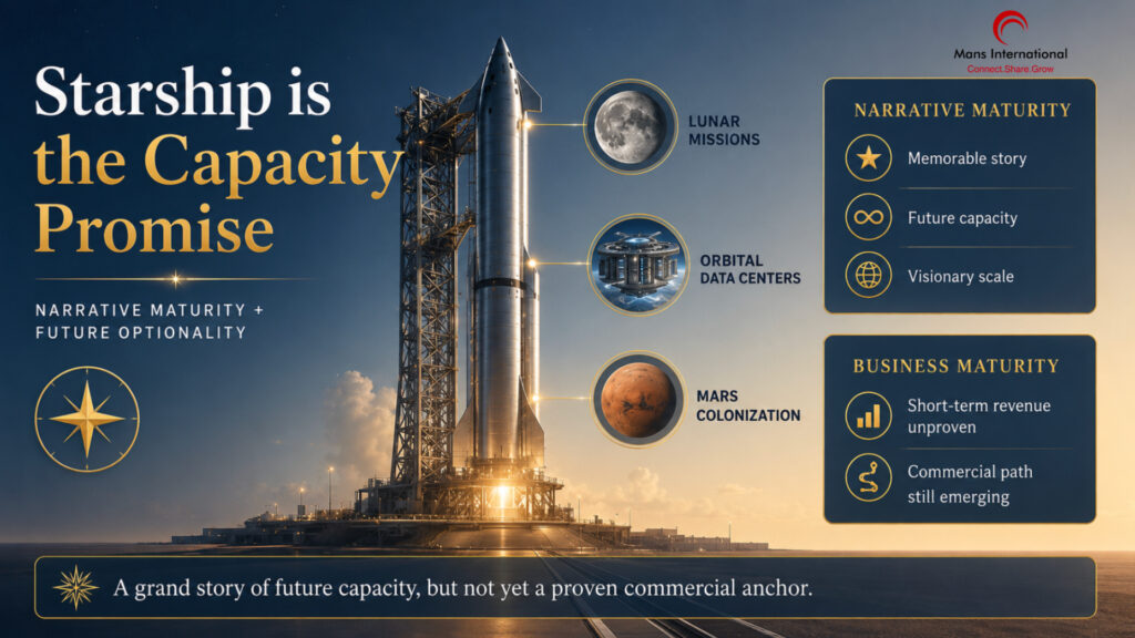 Starship is the Capacity Promise Mans International