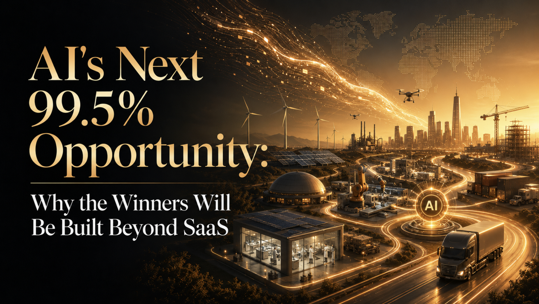 AI’s Next 99.5% Opportunity: Why the Winners Will Be Built Beyond SaaS Mans International