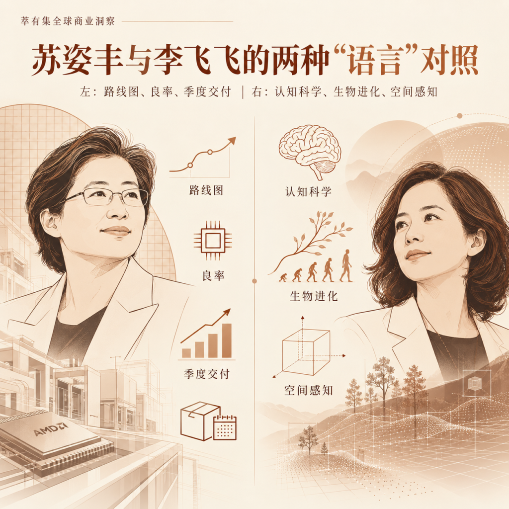 苏姿丰和李飞飞的两种"语言"对照 Mans International 