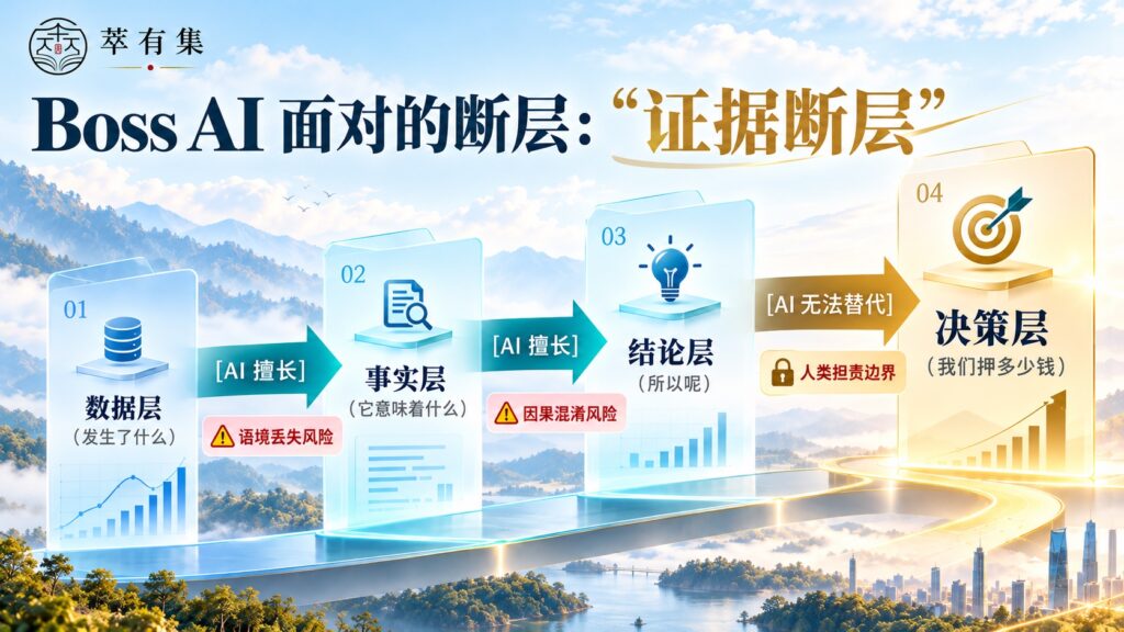 老板 AI 面对的是证据断层 Mans International