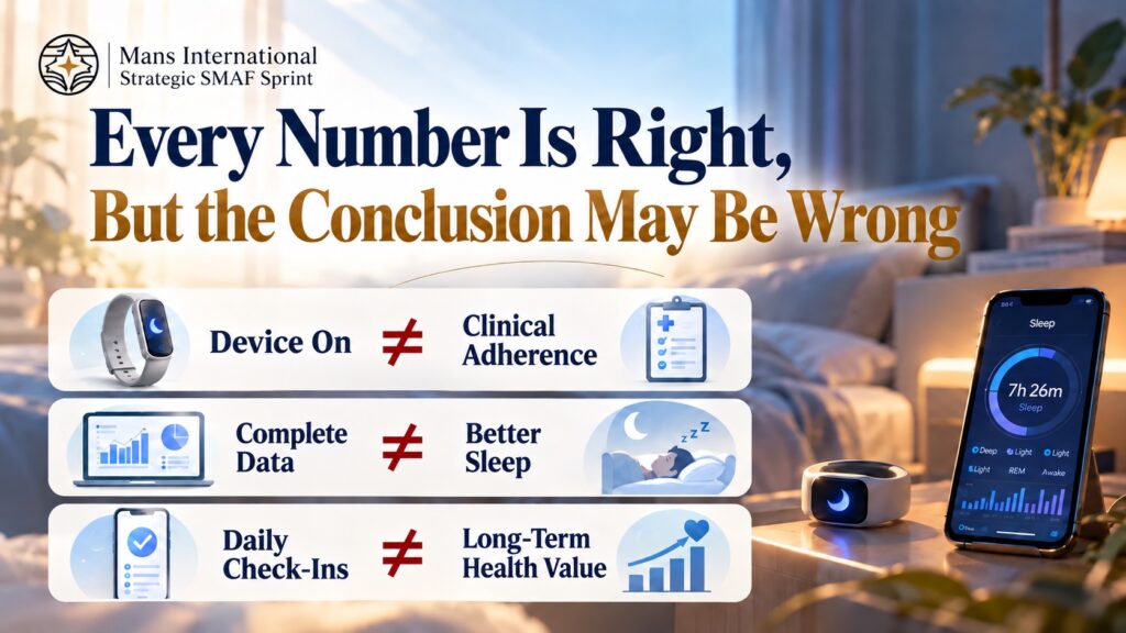 Every number is right. But the conclusion may be wrong. Mans International