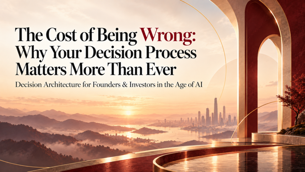 The Cost of Being Wrong Decision Architecture for Founders & Investors Mans International
