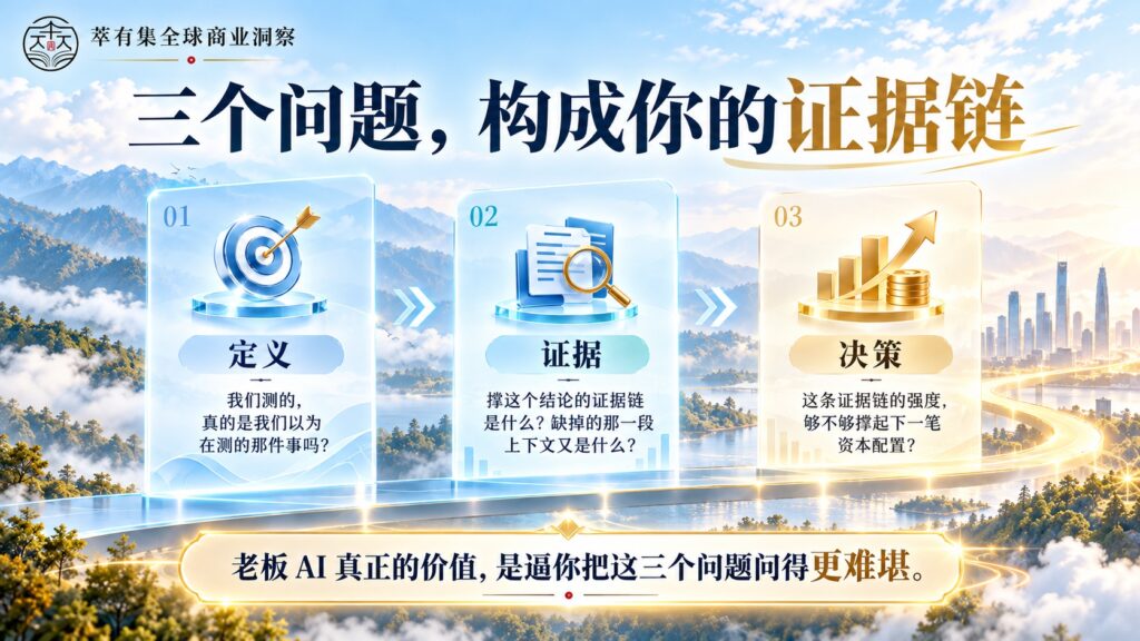 三个问题构成你的证据链 Mans International